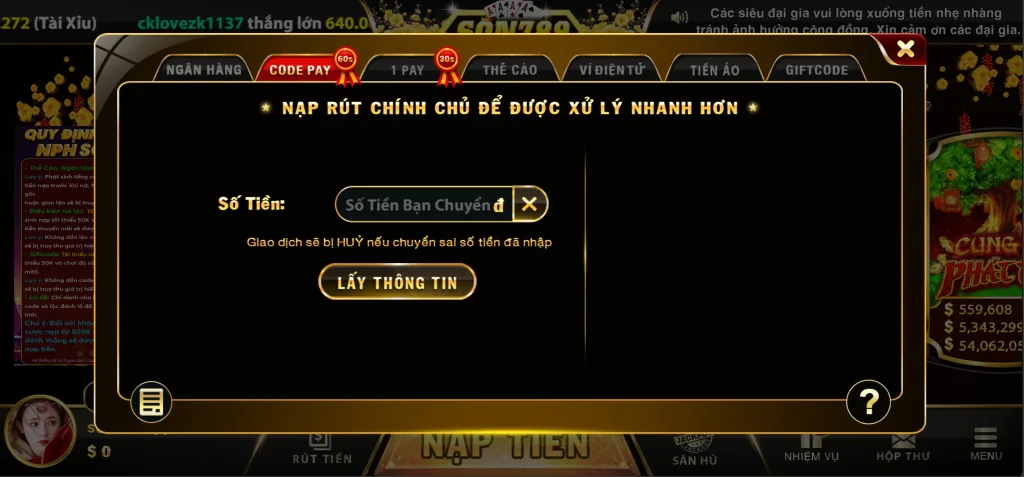 Nạp Tiền Son789