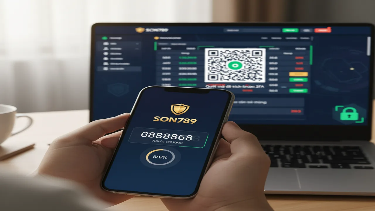 Hướng dẫn bảo mật tài khoản 2 lớp (2FA) Son789