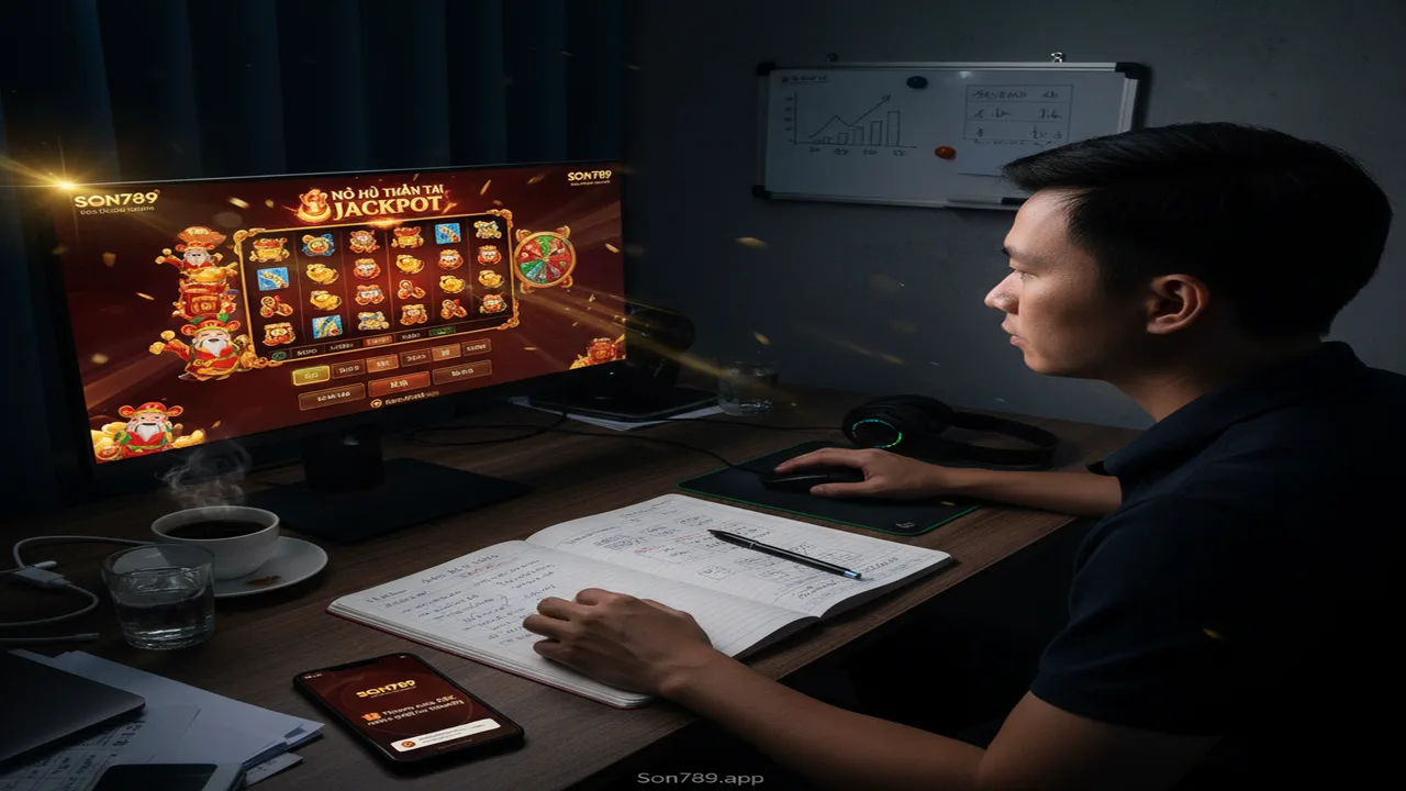 Hướng dẫn cách tính nhịp quay hũ bắt Jackpot Son789