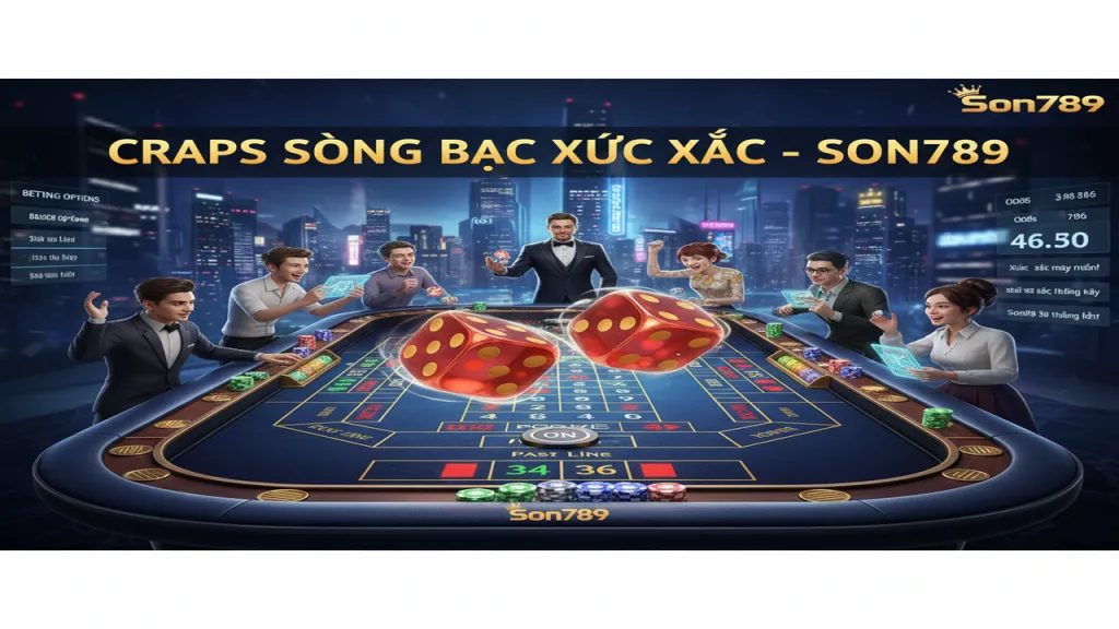 Hướng dẫn chơi Craps (Đổ xúc xắc) tại Casino Son789