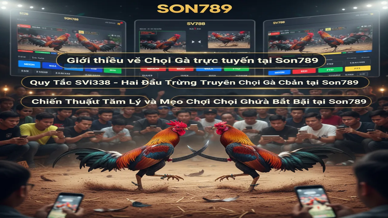 Luật chơi đá gà trực tuyến tại sảnh S128, SV388 Son789