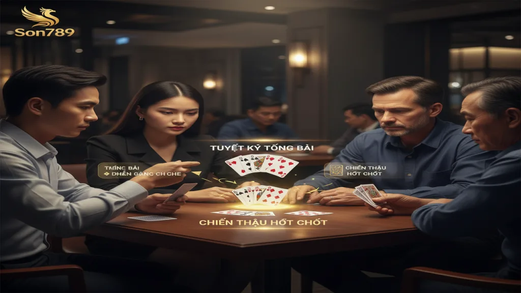 Mẹo chơi bài Phỏm: Cách gửi bài và ăn chốt Son789