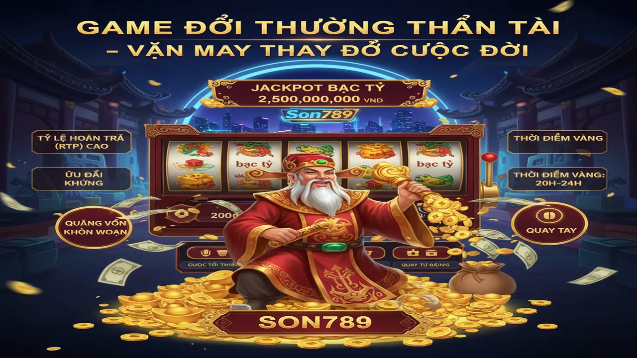 Bí quyết săn hũ Thần Tài: Nổ hũ tiền tỷ vốn nhỏ Son789