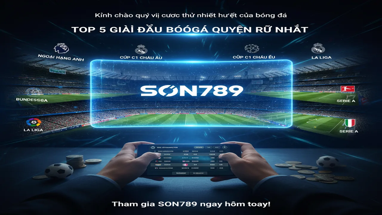Top 5 giải đấu bóng đá hấp dẫn nhất để đặt cược Son789