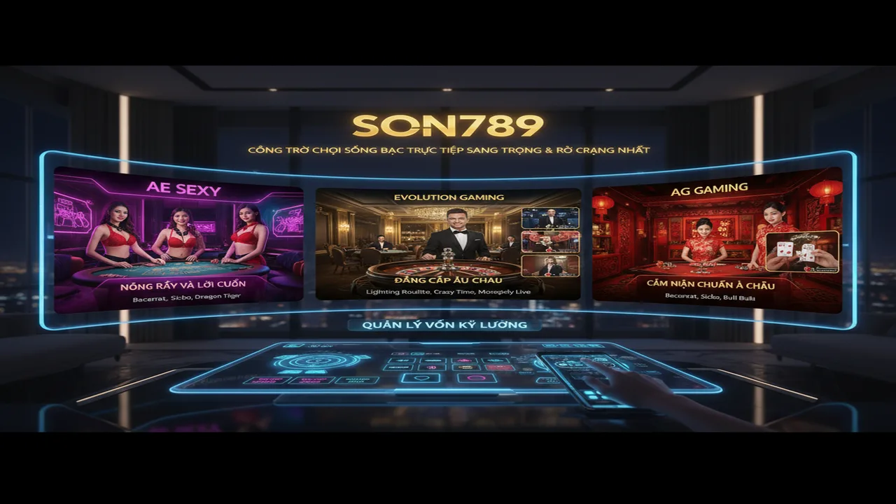 Top các sảnh Casino uy tín nhất hiện nay Son789