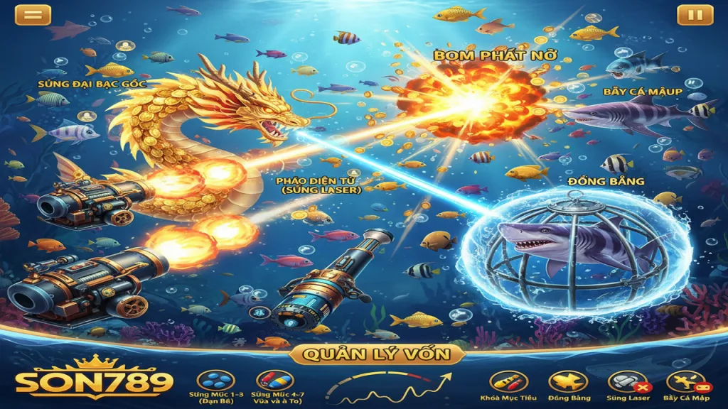 Các loại vũ khí trong Bắn cá và cách sử dụng Son789